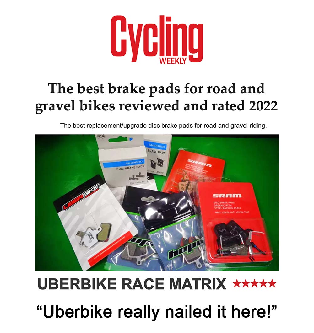 Cycling Weekly 5* Uberbike Race Matrix Disc Brake Pad Review