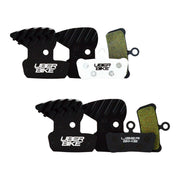Finned Uberbike brake pads with Uberbike branding on a white background.