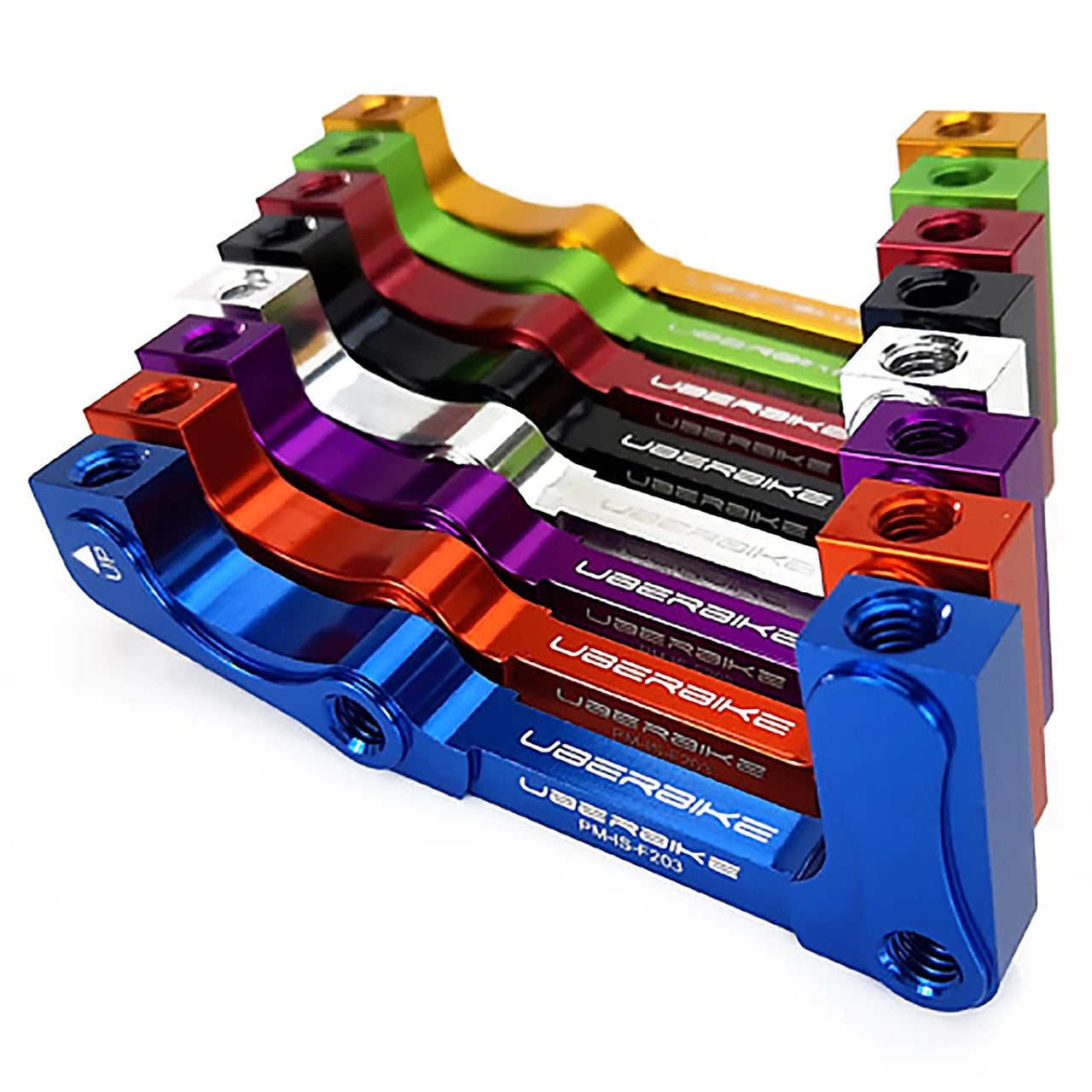 Front Post to IS 203mm Disc Brake Mount adapter - Colour Options
