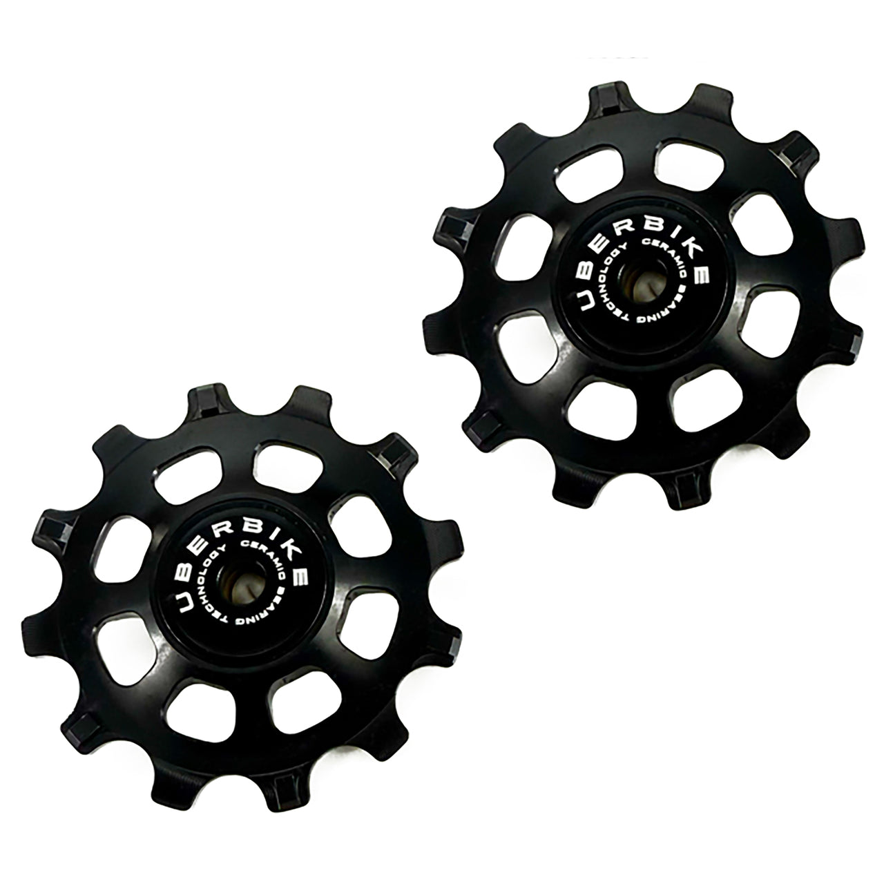 Uberbike Jockey Wheel Set 12T - Ceramic Hybrid Bearing - Colour Options