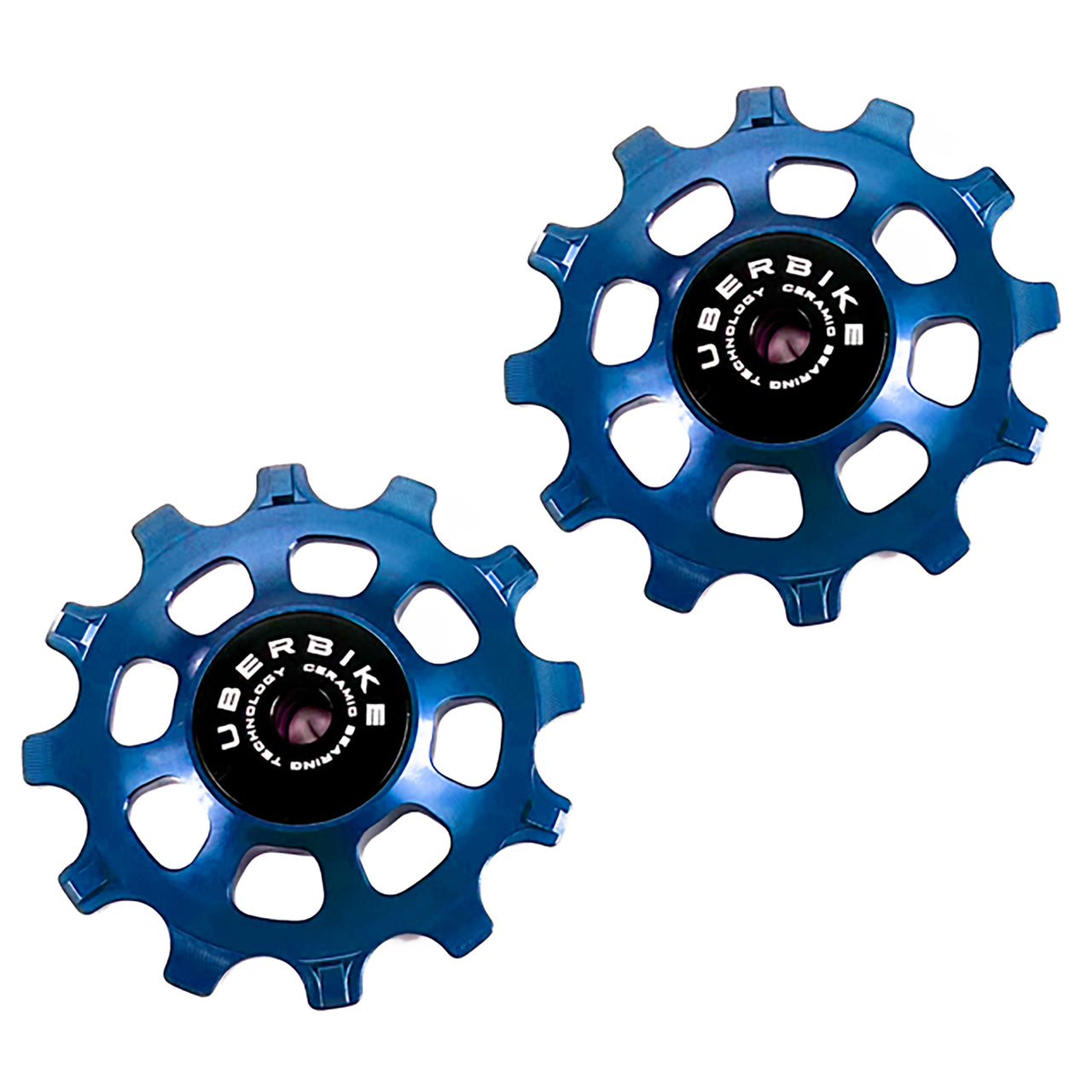 Uberbike Jockey Wheel Set 12T - Ceramic Hybrid Bearing - Colour Options
