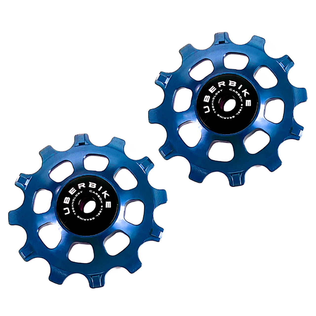 Uberbike Jockey Wheel Set 12T - Carbon Steel Bearing - Colour Options