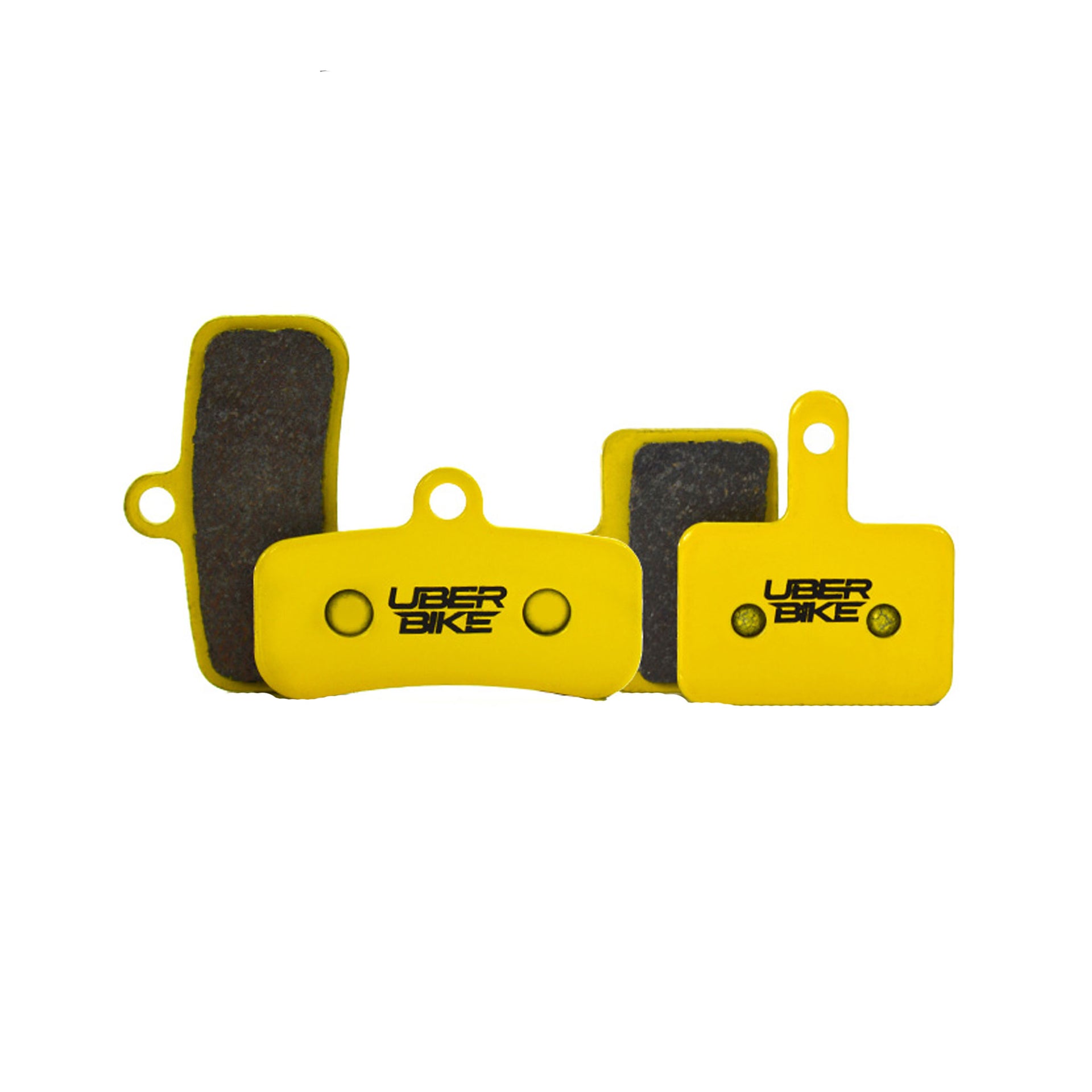 Alhonga HF572L / HF574L disc brake pads in sintered with Uberbike branding on a white background