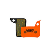 avid sram red kevlar brake pads with Uberbike branding on a white background