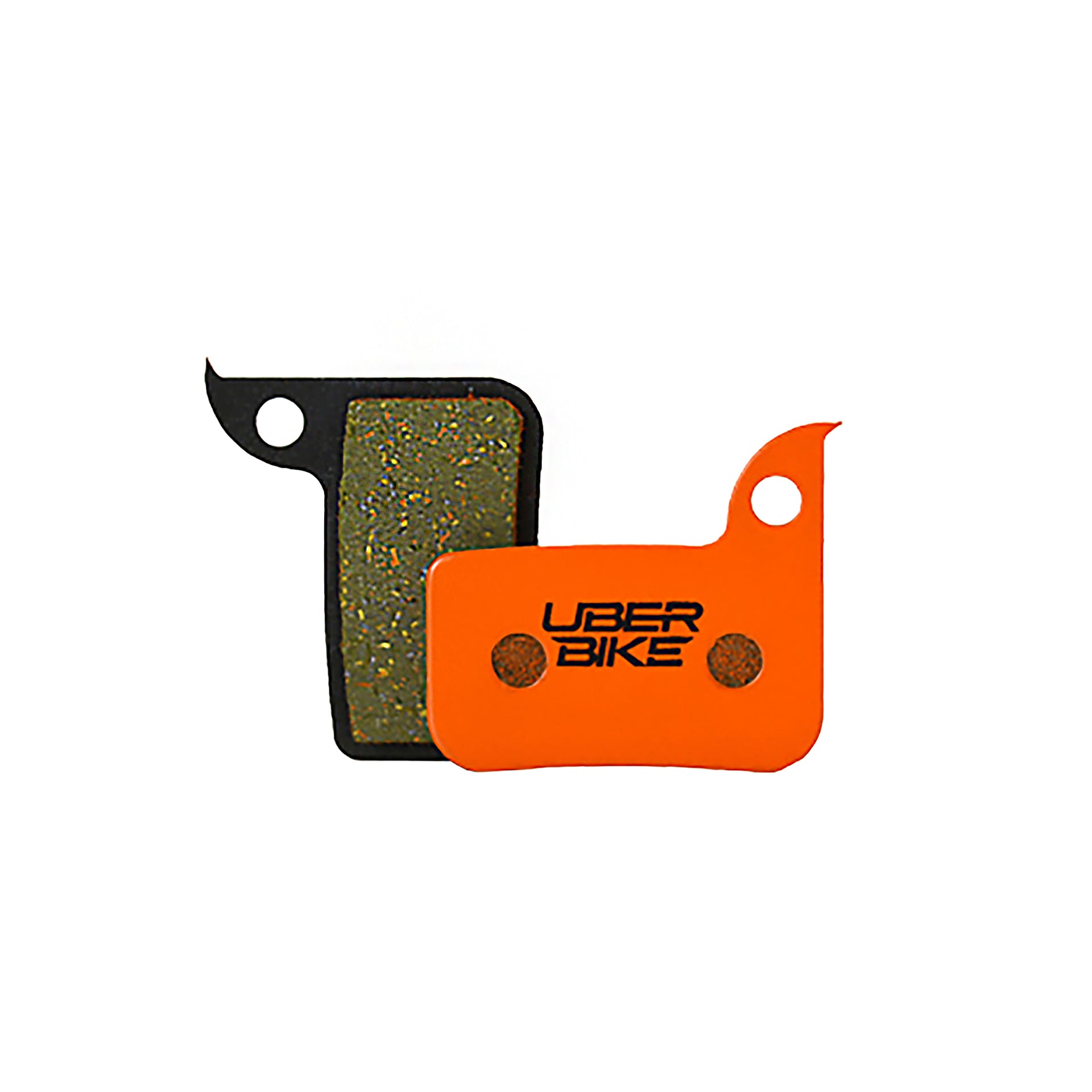 avid sram red kevlar brake pads with Uberbike branding on a white background