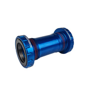 Blue BSA 30mm bottom bracket with Uberbike branding on a white background
