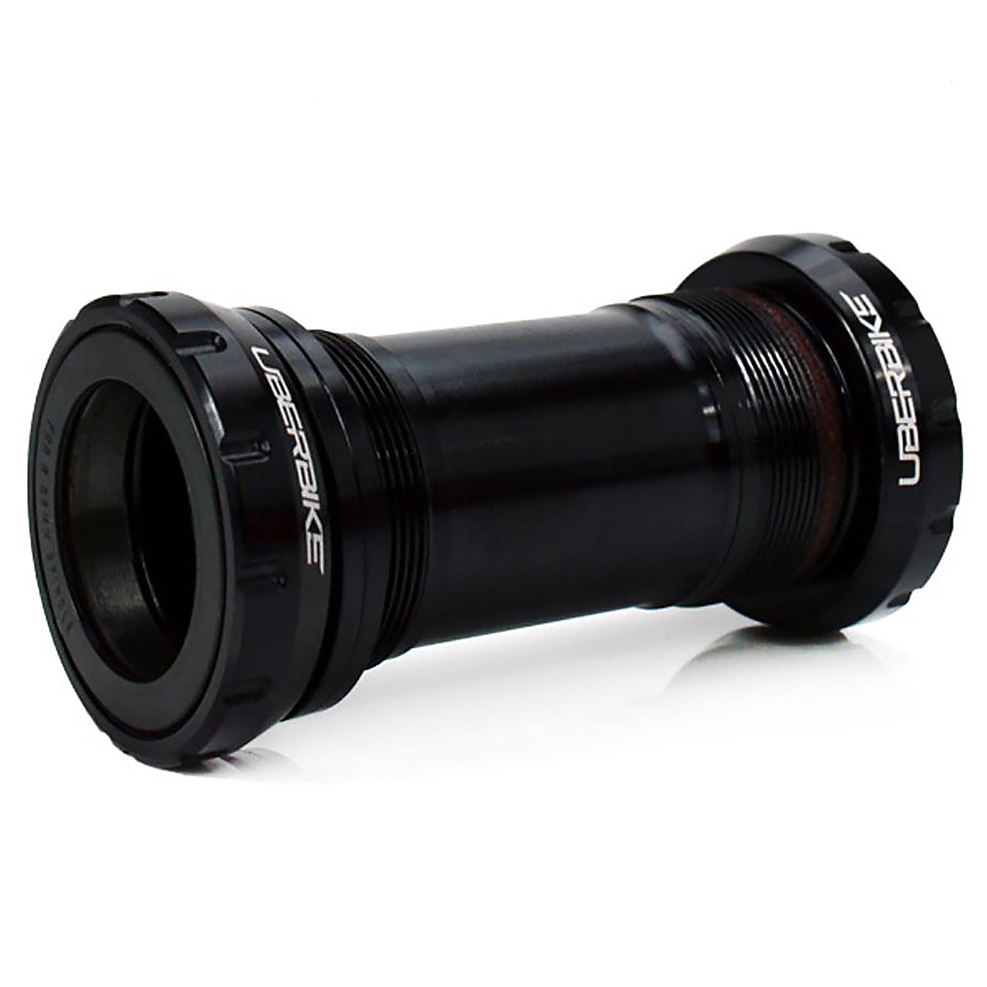 SRAM DUB Black bicycle bottom bracket with 'Uberbike' branding on a white background