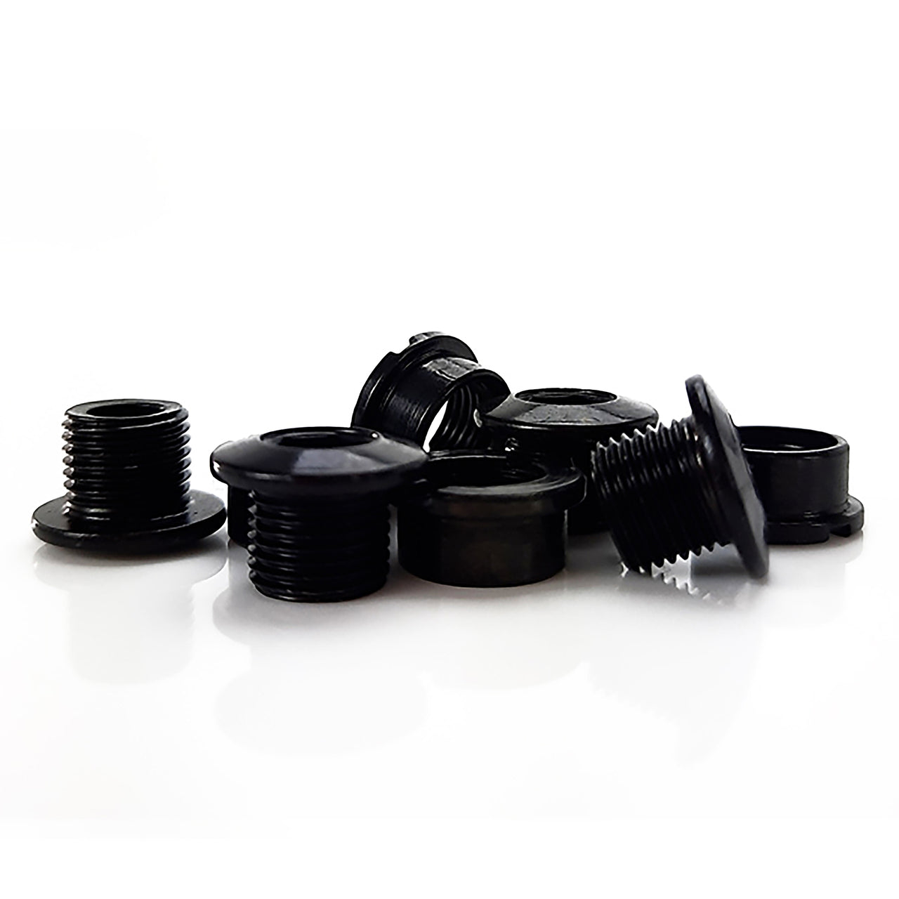 Uberbike Steel Chainring Bolt Kit - 4 Pack for 1X - Black