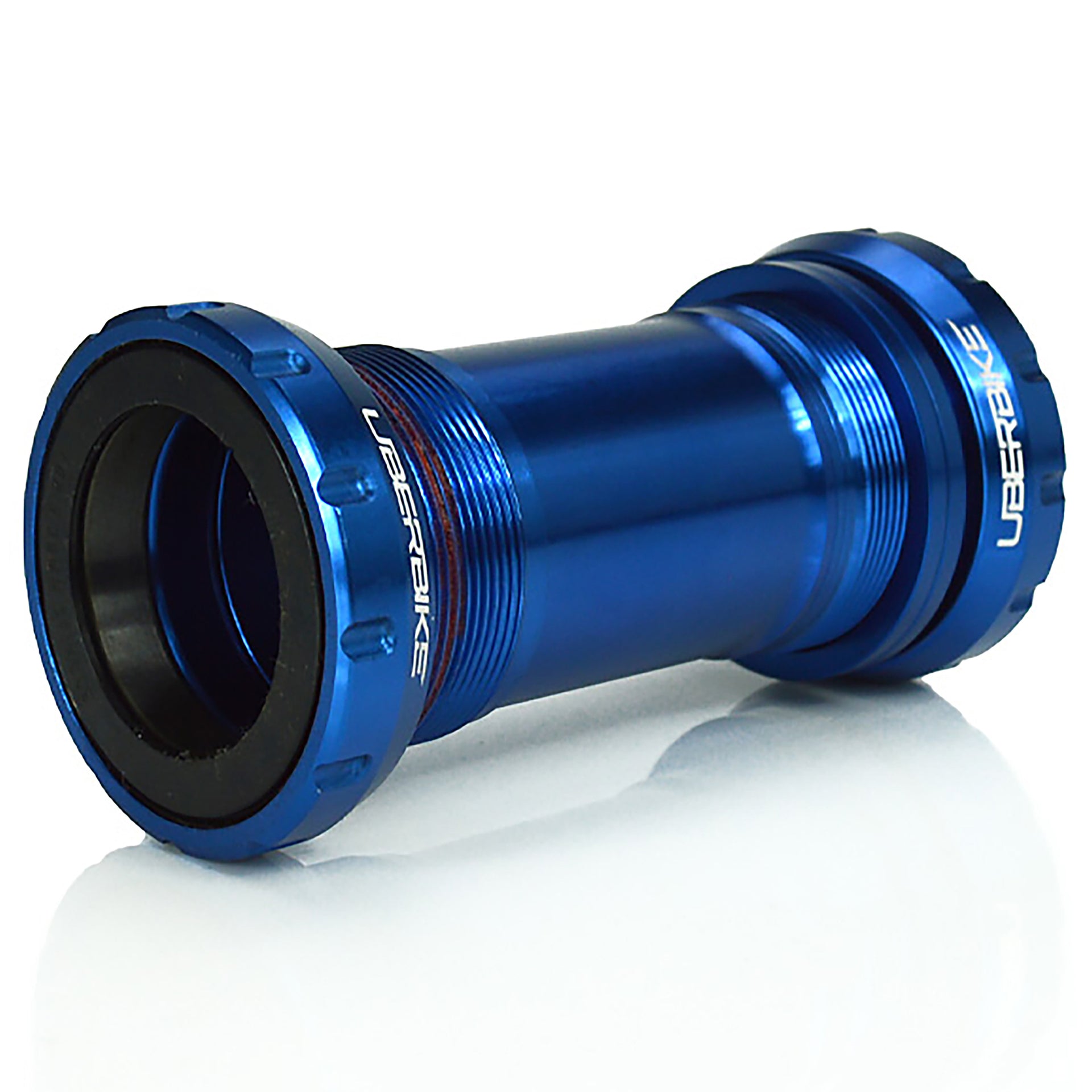 sram DUB bicycle bottom bracket in blue on a white background