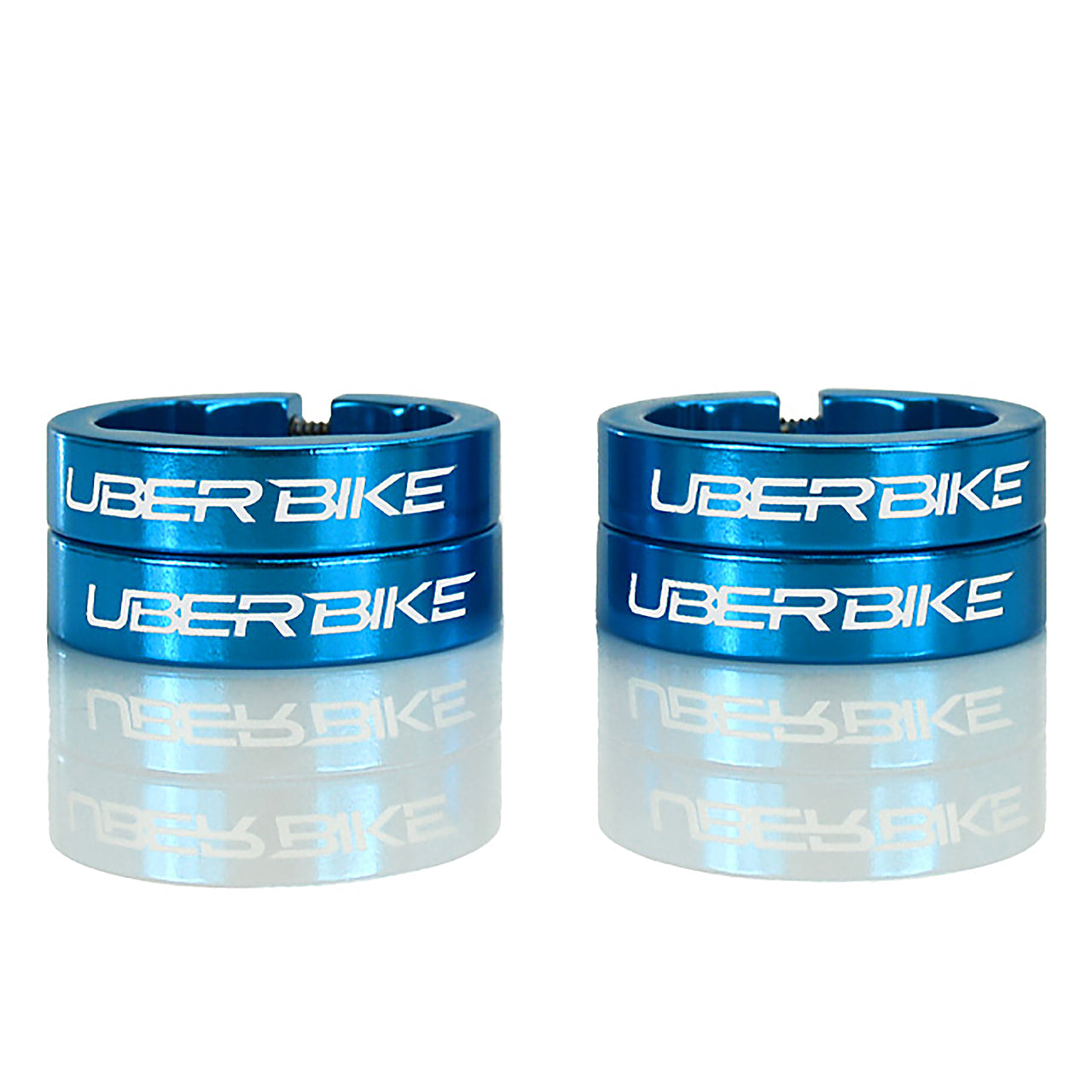 Uberbike Replacement Alloy Lock On Collars for Lock On Grips