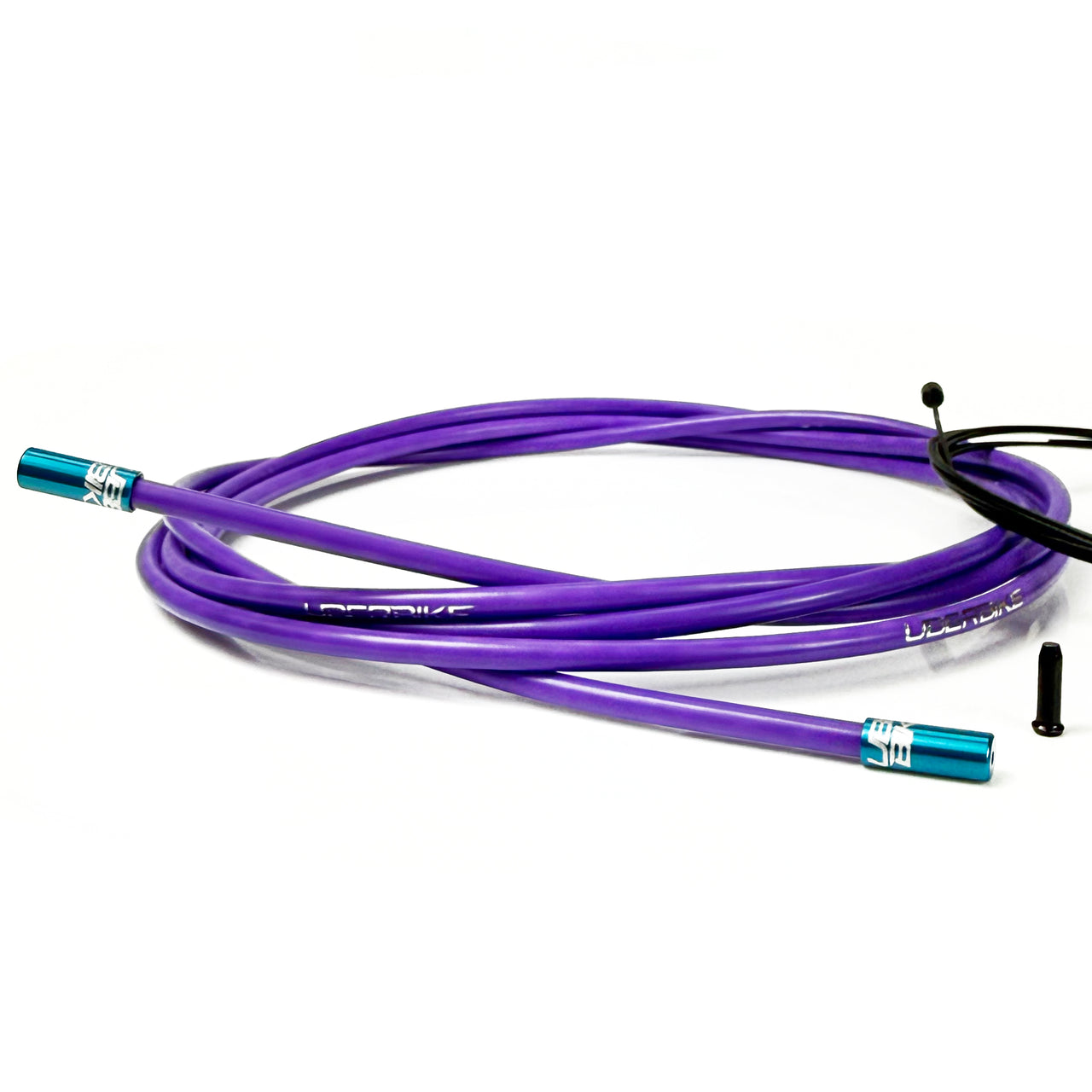 Road Bike Gear Cable Kit - Purple with Sealed Ferrules