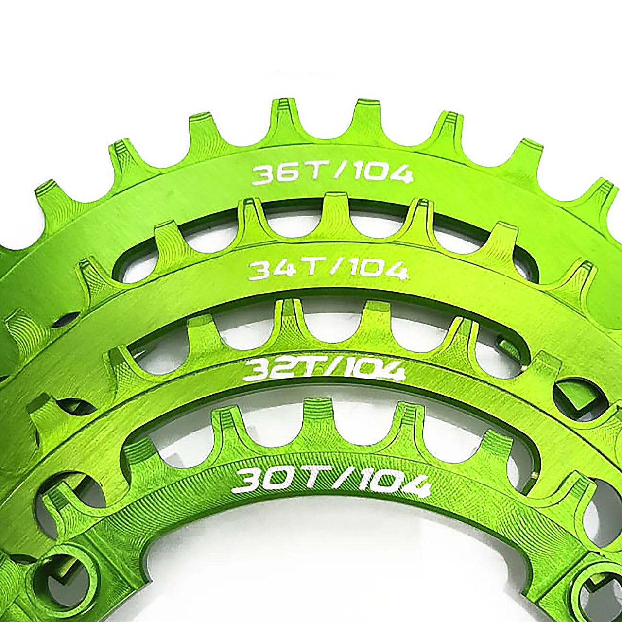Uberbike 104mm BCD Oval Single Chainring - 30/32/34/36T options