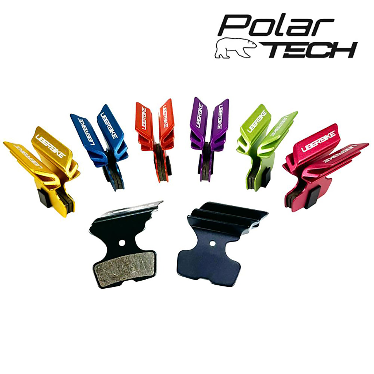 Uberbike SRAM Code - Code R - RSC - DB8 - Code - Motive Stealth Bronze/Ultimate/Silver Polar-Tech Finned Disc Brake Pads