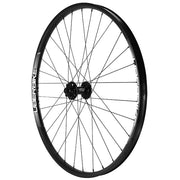 Single front bicycle wheel with Uberbike branding, black rim and spokes on a white background