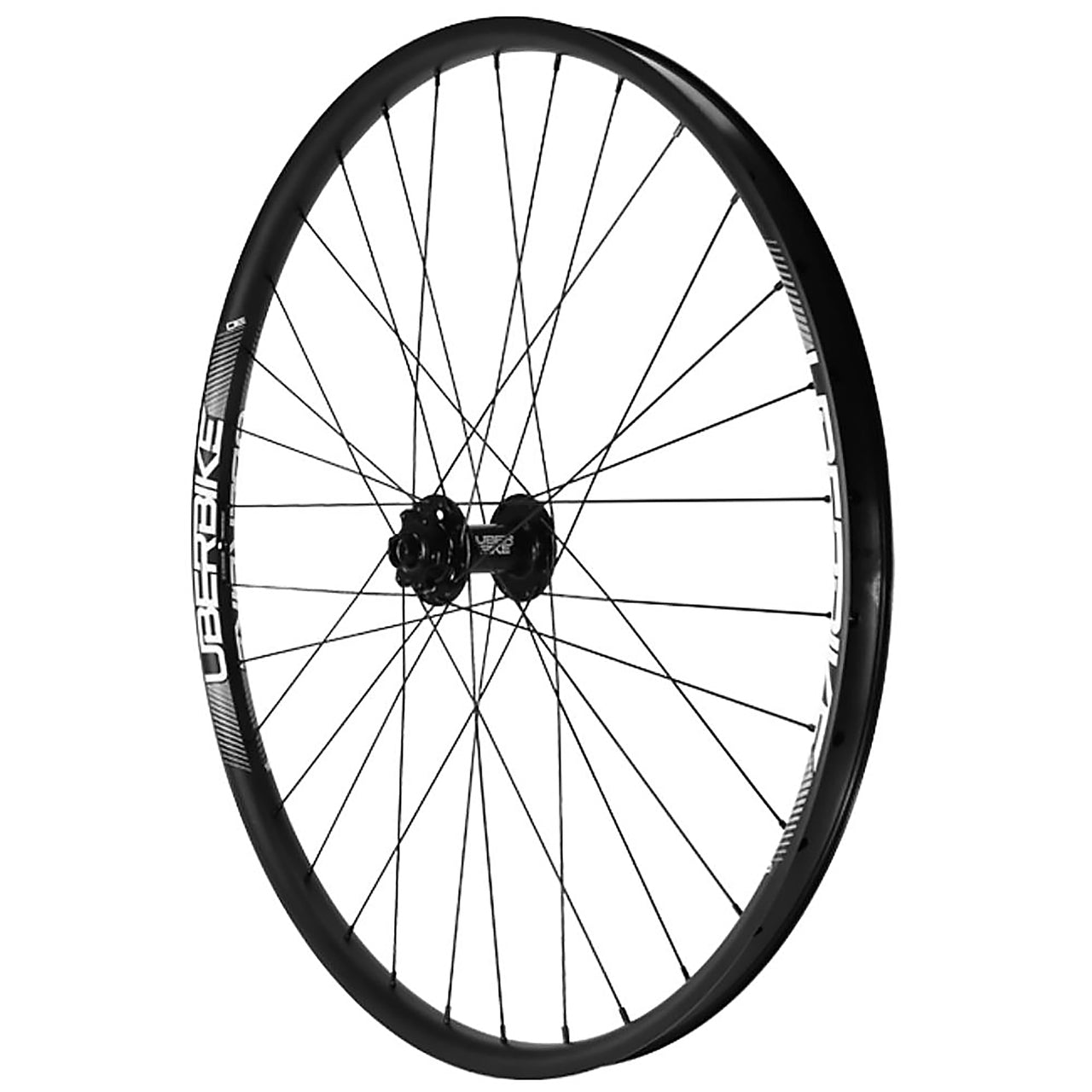 Uberbike branded single front wheel on a white background