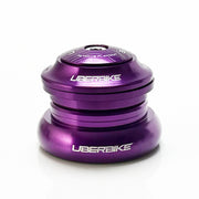 Purple Uberbike bicycle zero stack external cup headset on a white background