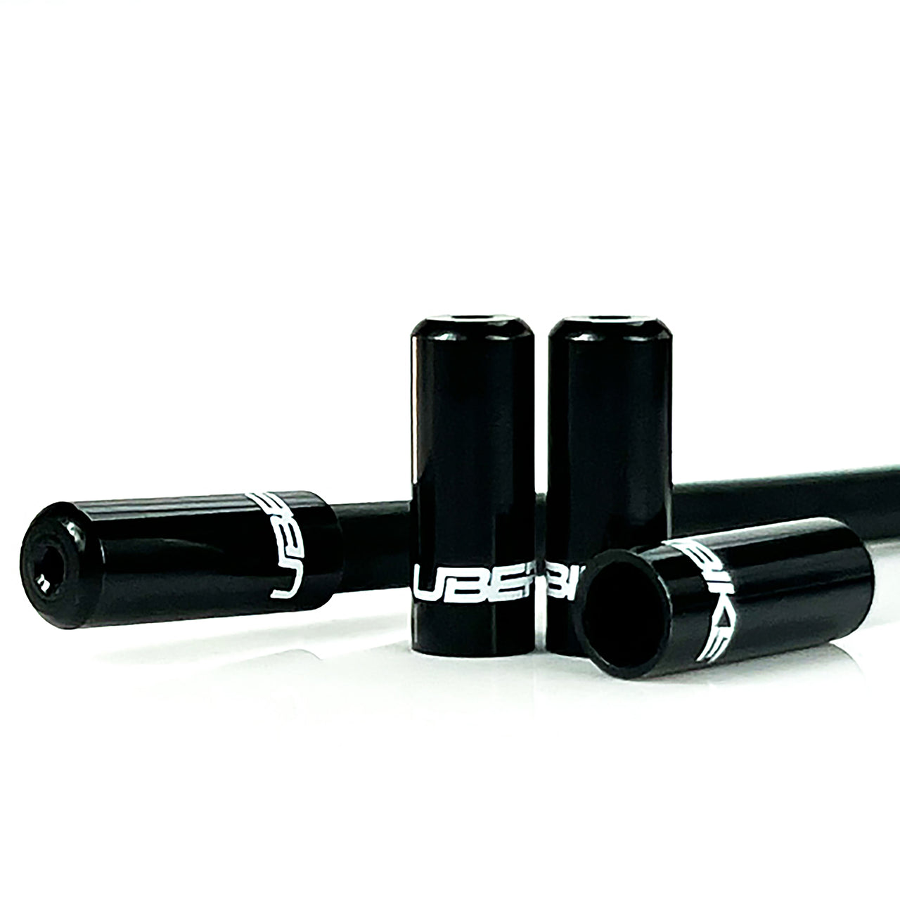 Uberbike Racing Snake Slick Gear Cable Kit - Yellow with Sealed Ferrule Colour Options