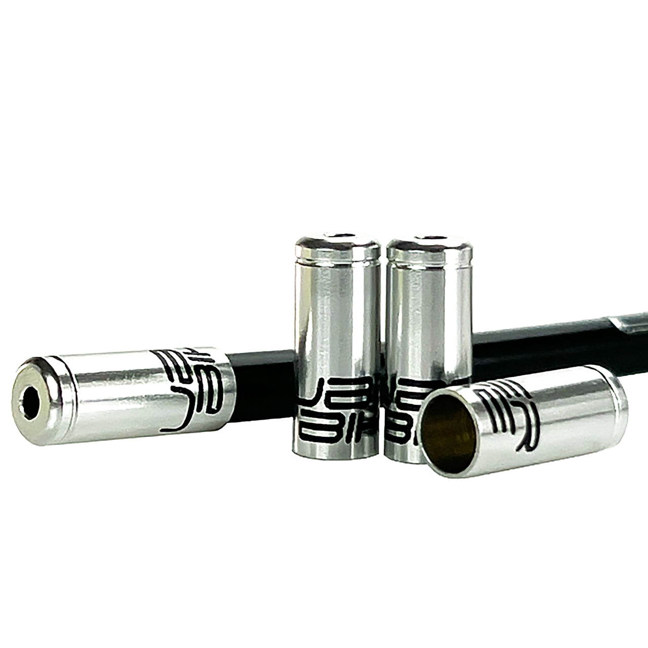 Uberbike Racing Snake Slick Gear Cable Kit - Smoke Braid with Sealed Ferrule Colour Options