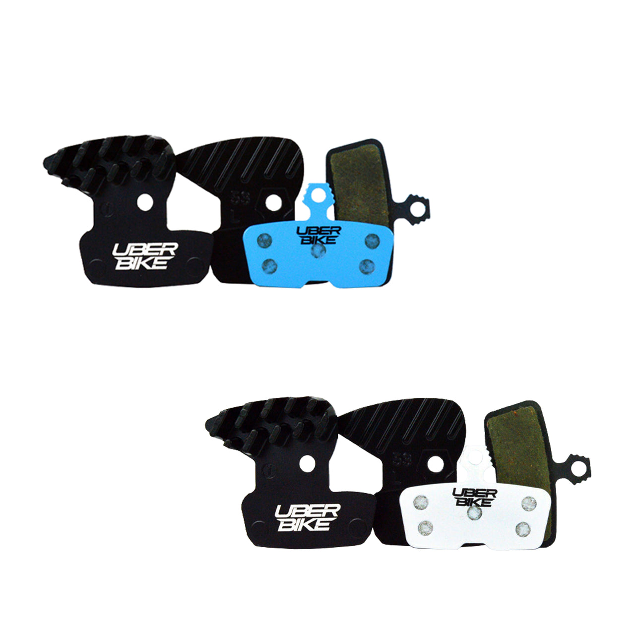 sram guide re g2 re finned brake pads with Uberbike branding on a white background