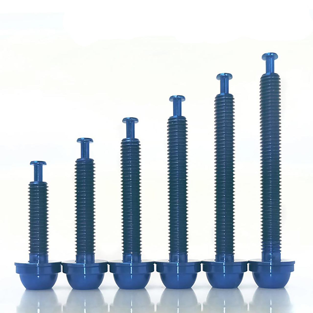 Flatmount Caliper to Flatmount Frame Shimano Compatible Upgrade Bolts - Blue