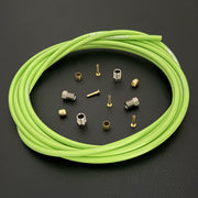 Formula Cura / Cura 4 / Cura X green hydraulic brake hose kit with straight connector fittings and Uberbike branding on a black background