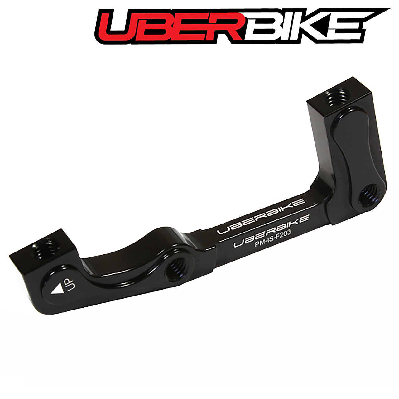Uberbike Front Post to IS 203mm Disc Brake Mount adapter - Colour Options