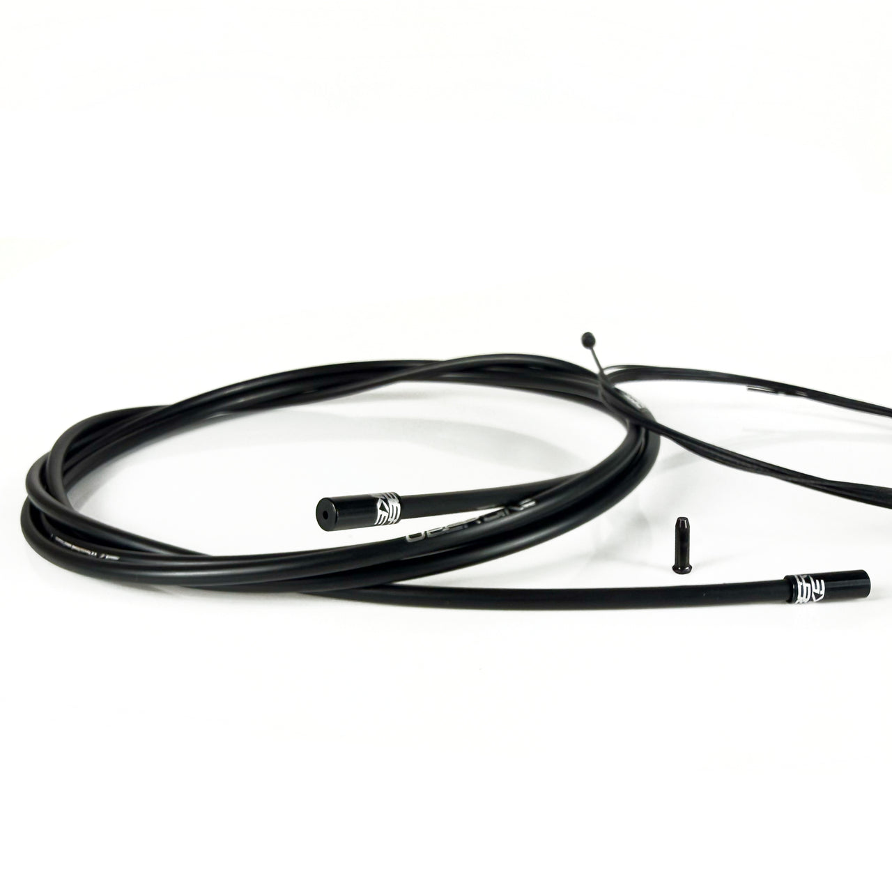 Road Bike Gear Cable Kit - Black with Sealed Ferrules