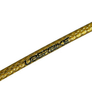 Gold braid gear cable with Uberbike branding on a white background