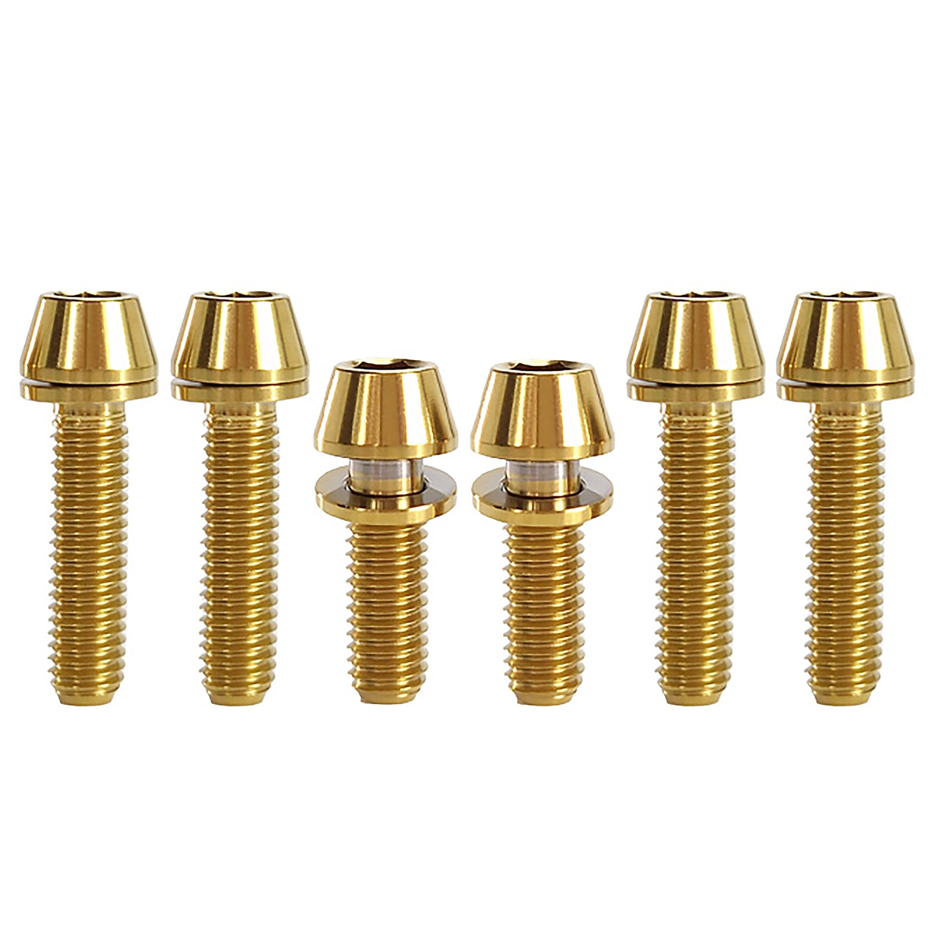 Gold Hope titanium bolt kits on a white background