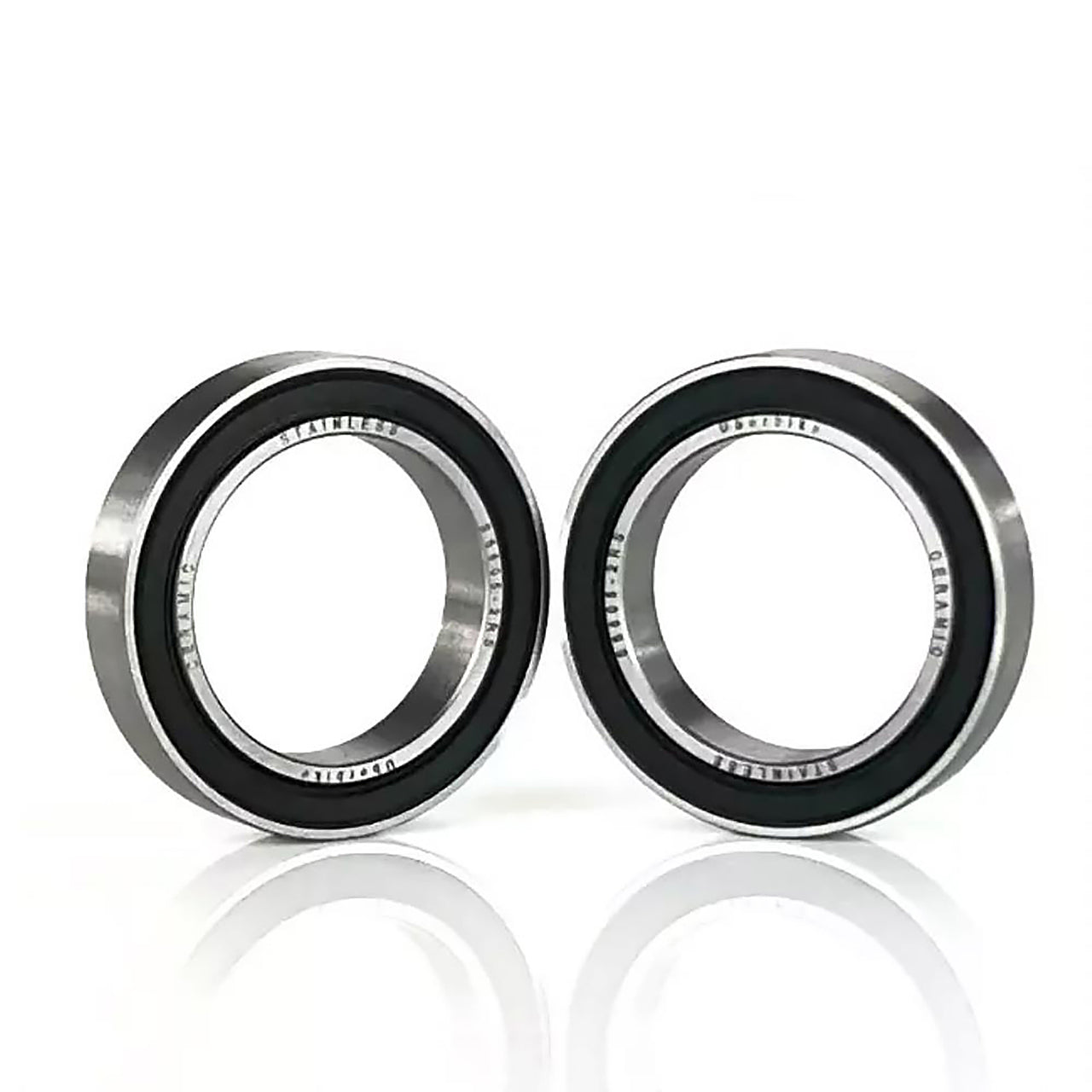 HT2 / GXP ceramic bottom bracket bearings on a white background