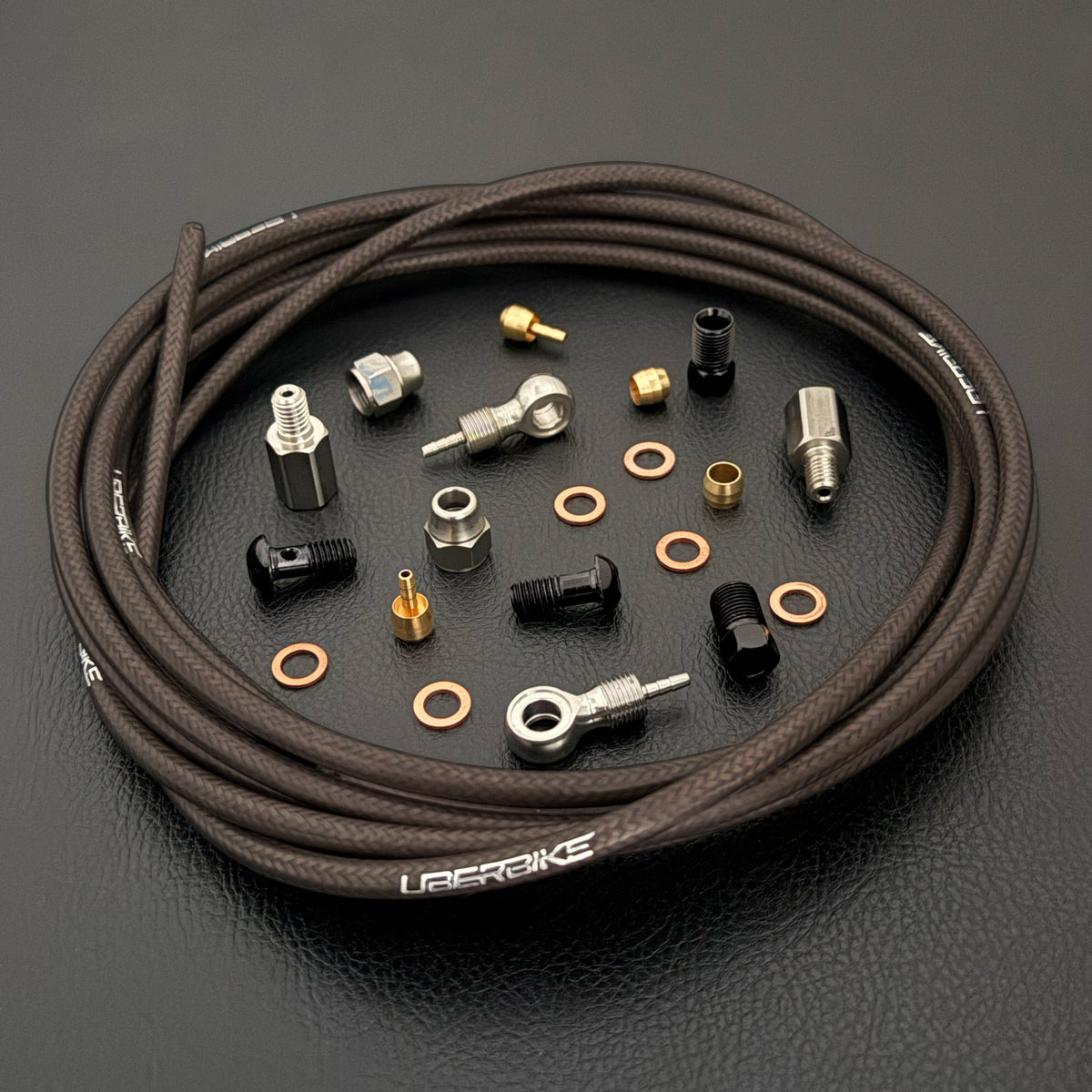 Hope Mono Mini Compatible Hydraulic Stainless Steel Braided Brake Hose Kit