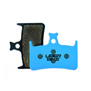 blue Hope RX4 postmount disc brake pads on a white background