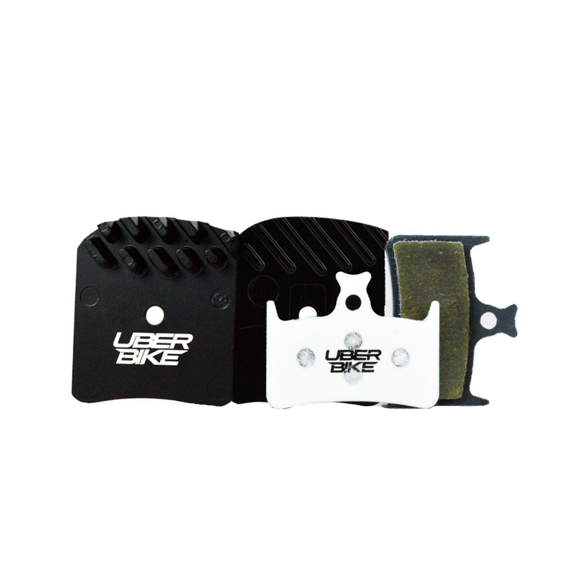 hope rx4 finned race matrix brake pads with Uberbike branding on a white background