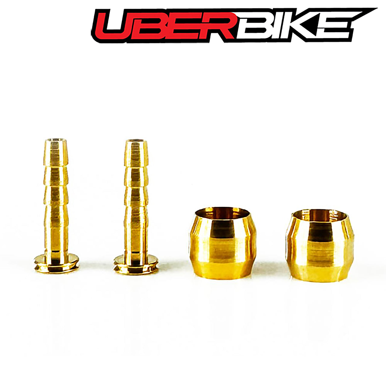 Uberbike Brass Compression Olive and Hose Insert Kit