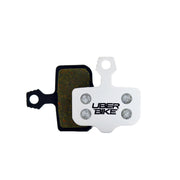 Lewis LV BB Flatmount race matrix brake pads with uberbike branding on a white background