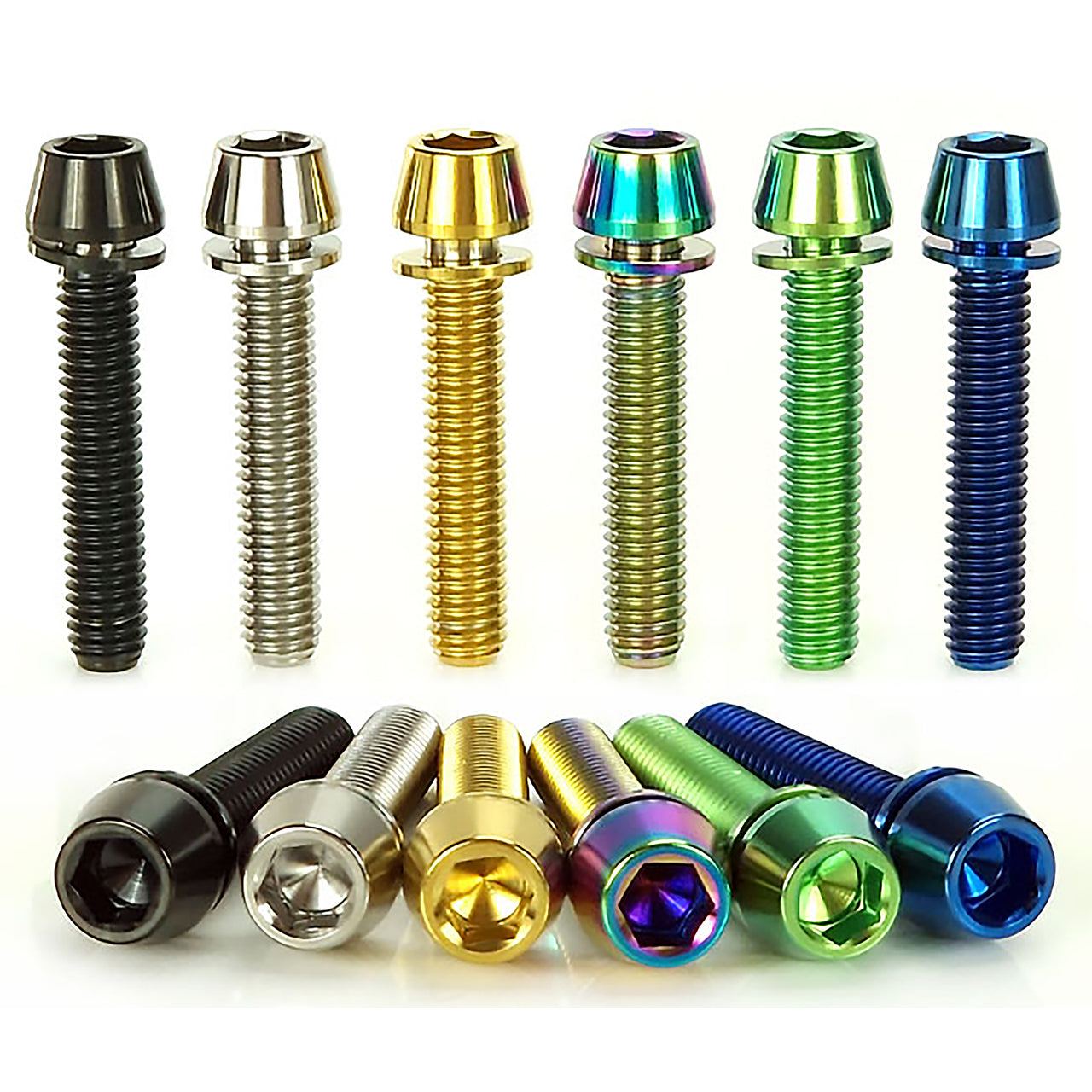 Uberbike Titanium M6x32mm Disc Brake Caliper Mount Bolt Upgrade Kit – Colour Options