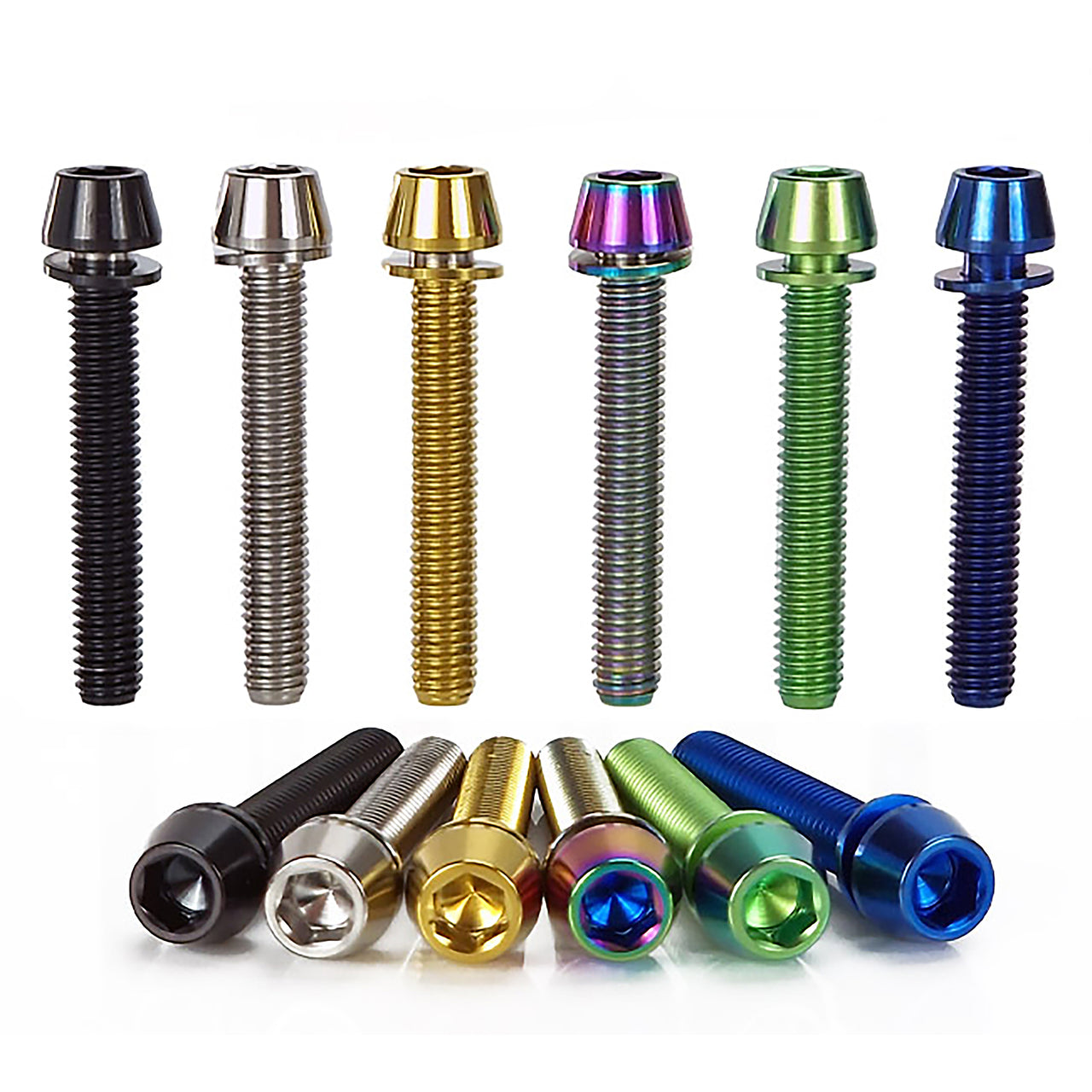 Uberbike Titanium M6x38mm Disc Brake Caliper Mount Bolt Upgrade Kit – Colour Options