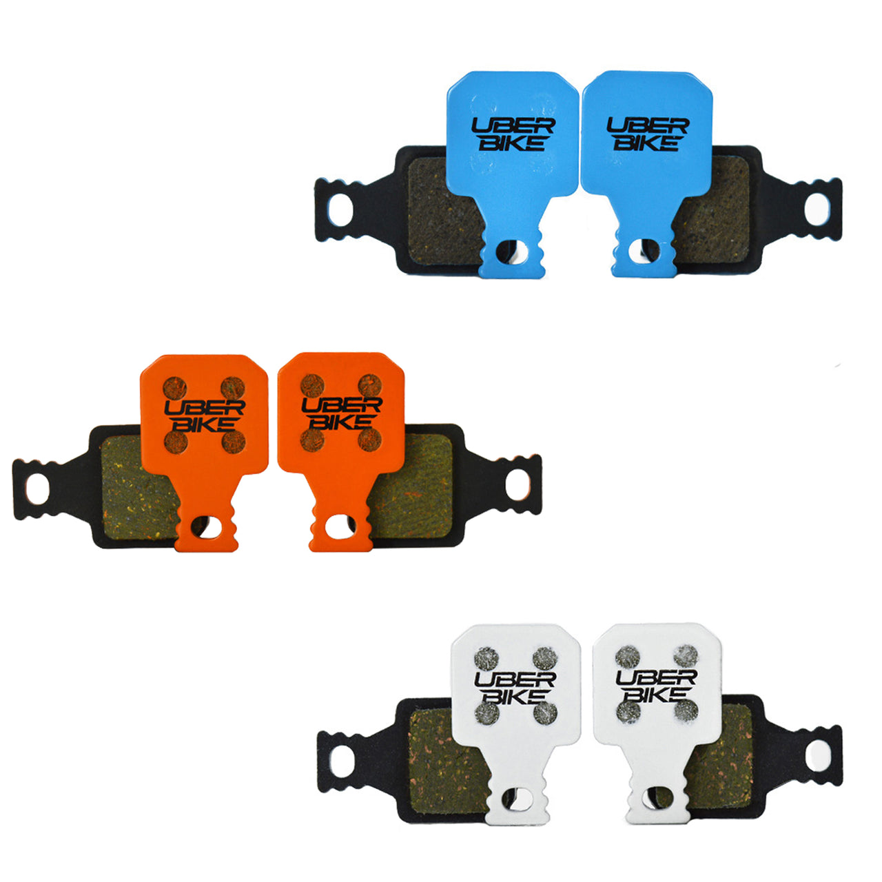 4 piece Magura disc brake pads on a white background