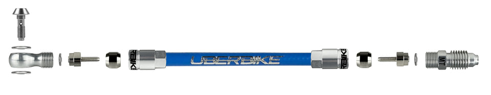 a diagram showing magura aluminium banjo fittings for kevlar  hydraulic hose on a white background