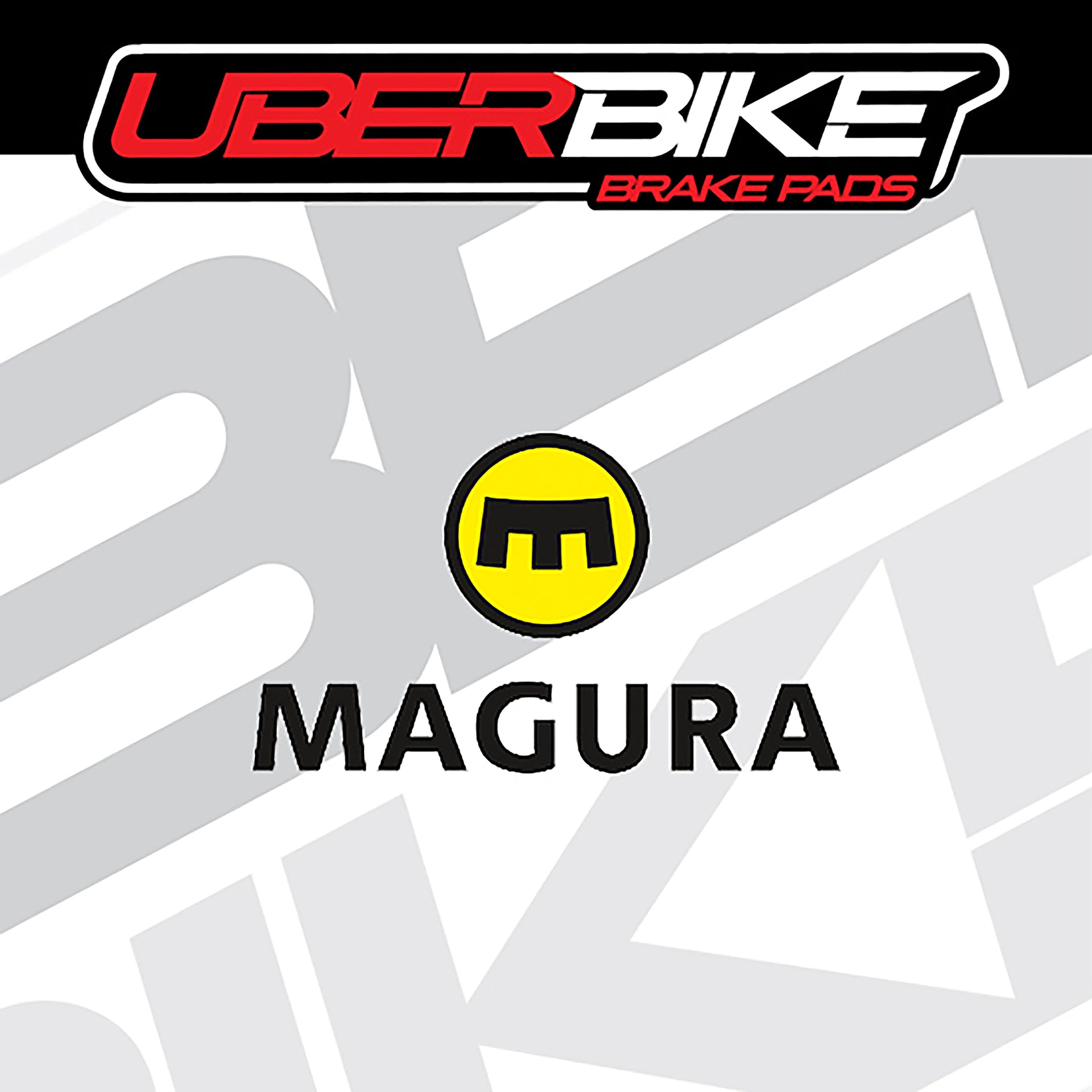 Magura compatible Polar tech disc brake pad inserts with Uberbike branding
