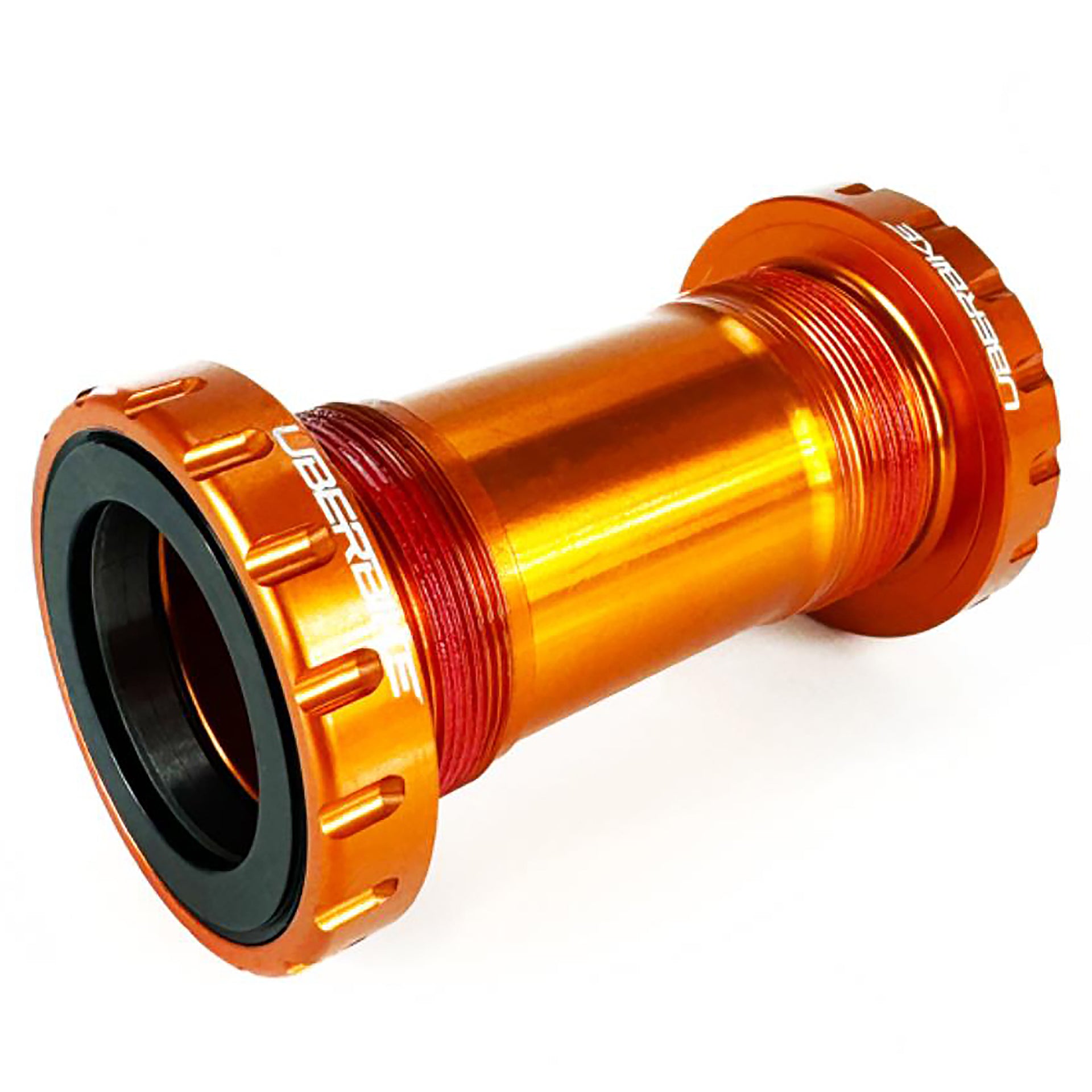 Orange BSA bottom bracket on a white background 