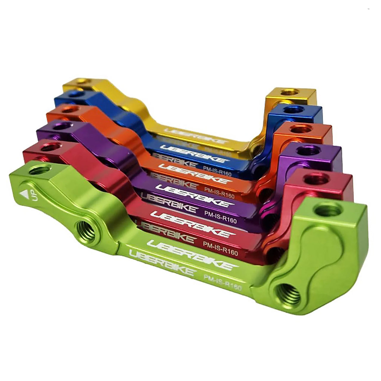 Uberbike Rear Post to IS 160mm Disc Brake Mount adapter - Colour Options
