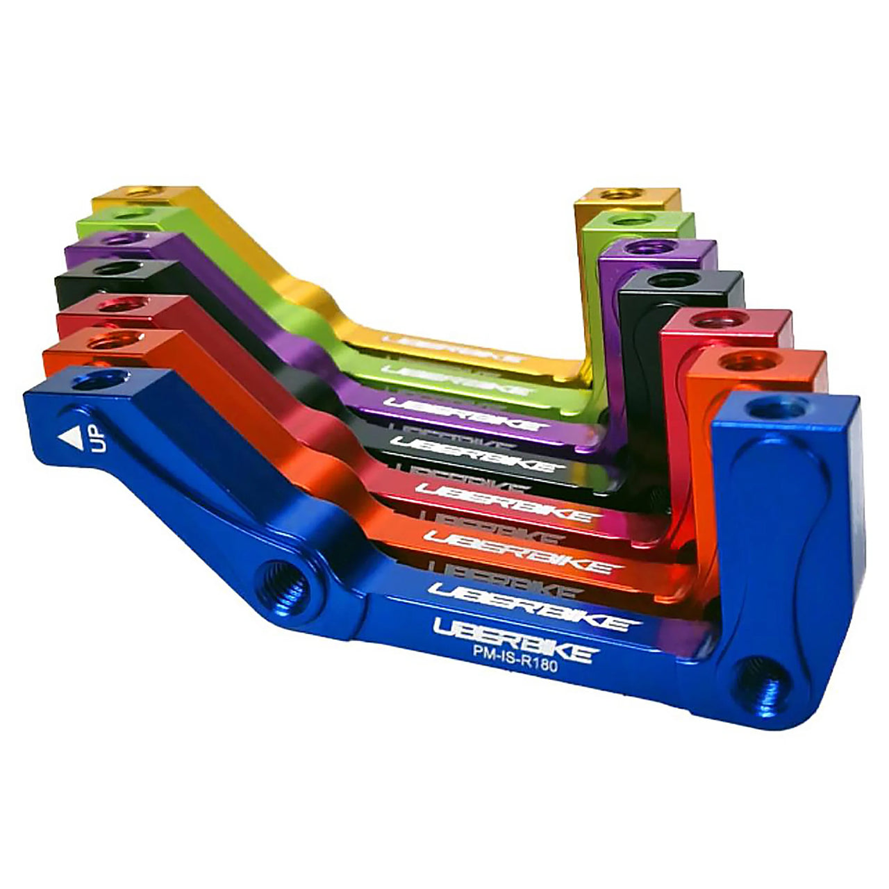 Uberbike Rear Post to IS 180mm Disc Brake Mount adapter - Colour Options