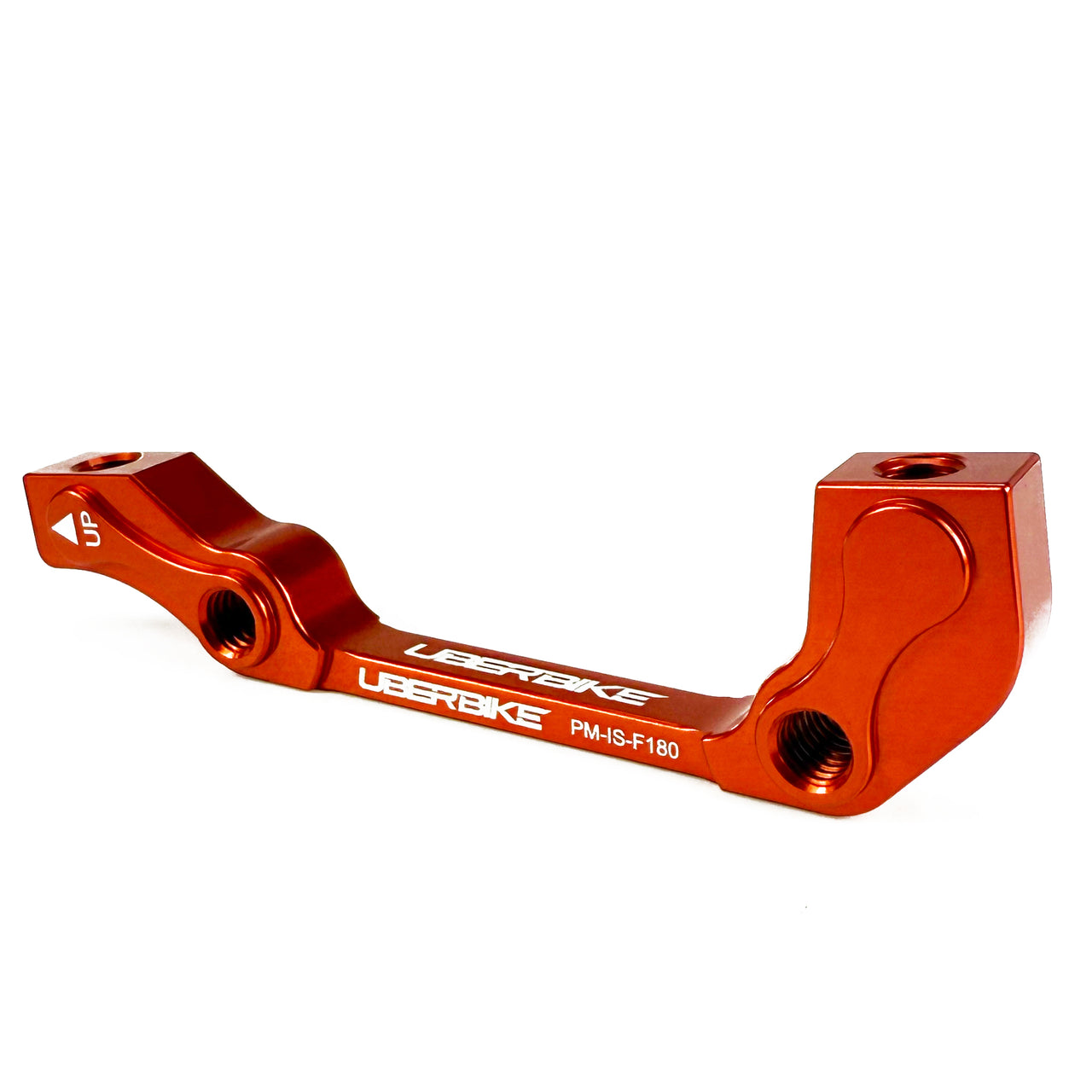 Uberbike Front Post to IS 180mm Disc Brake Mount adapter - Colour Options