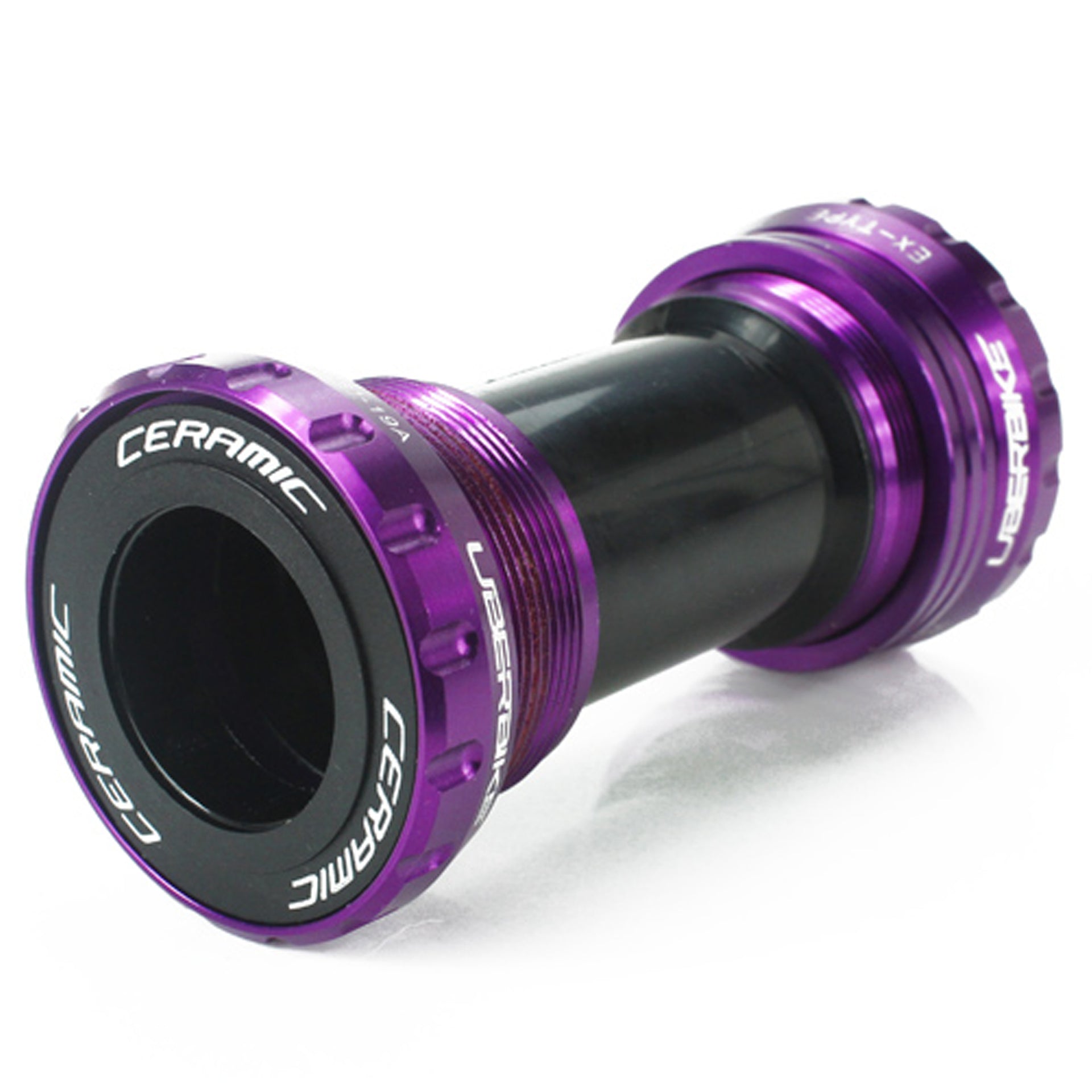 Purple Shimano HT2 in ceramic with Uberbike branding on a white background