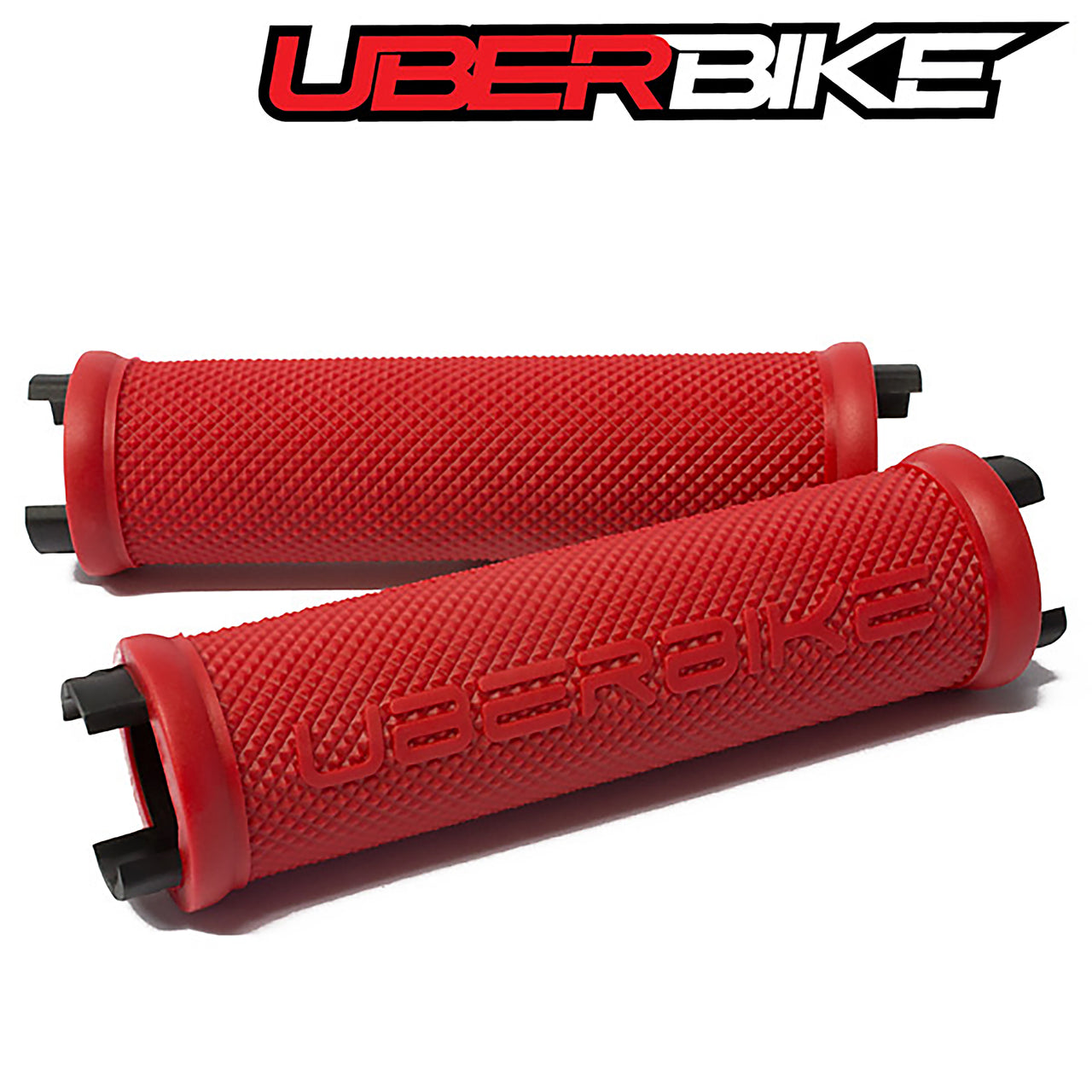 Uberbike Skinny Logo Lock On Grips - Grip Builder