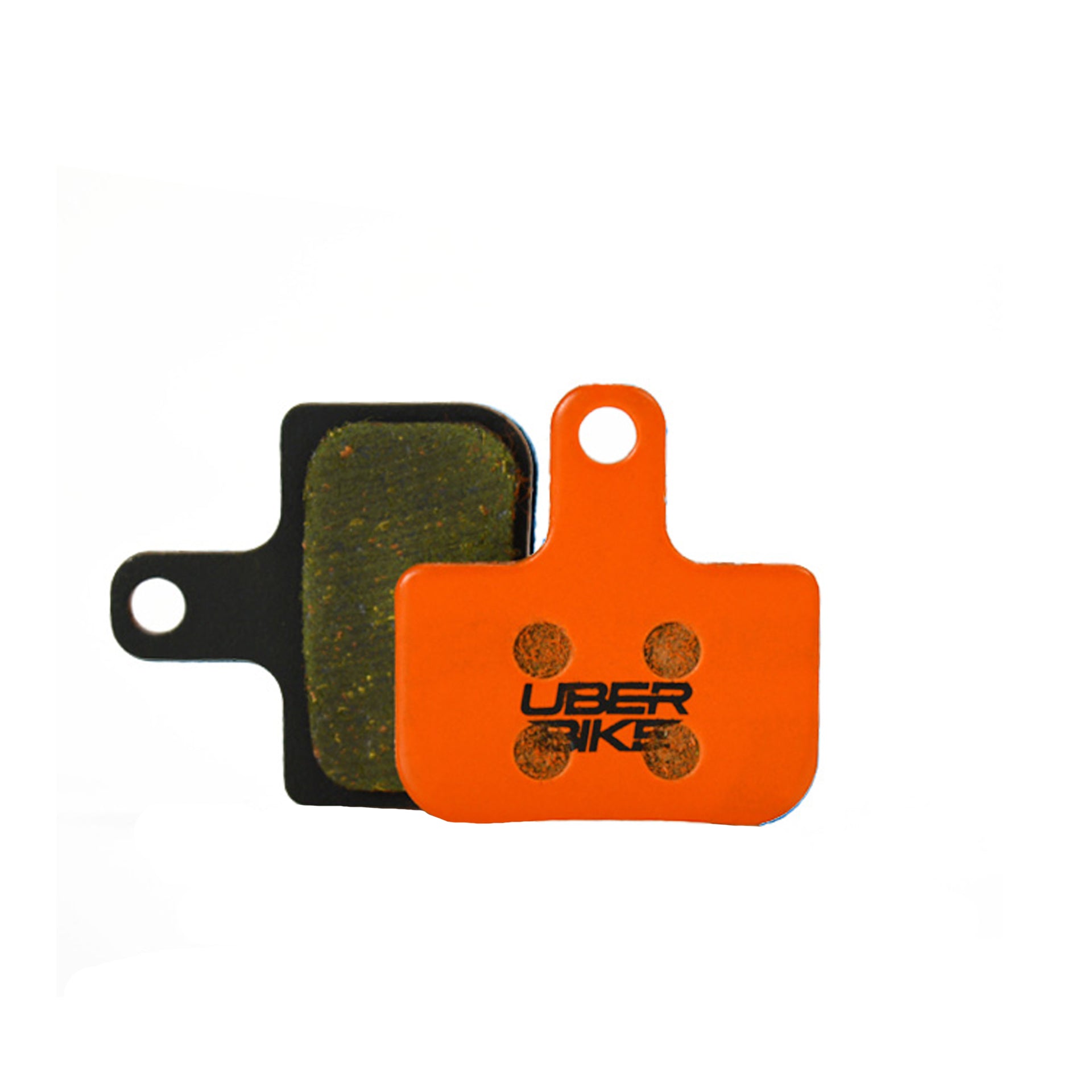 SRAM Level Stealth kevlar brake pads with Uberbike branding on a white background