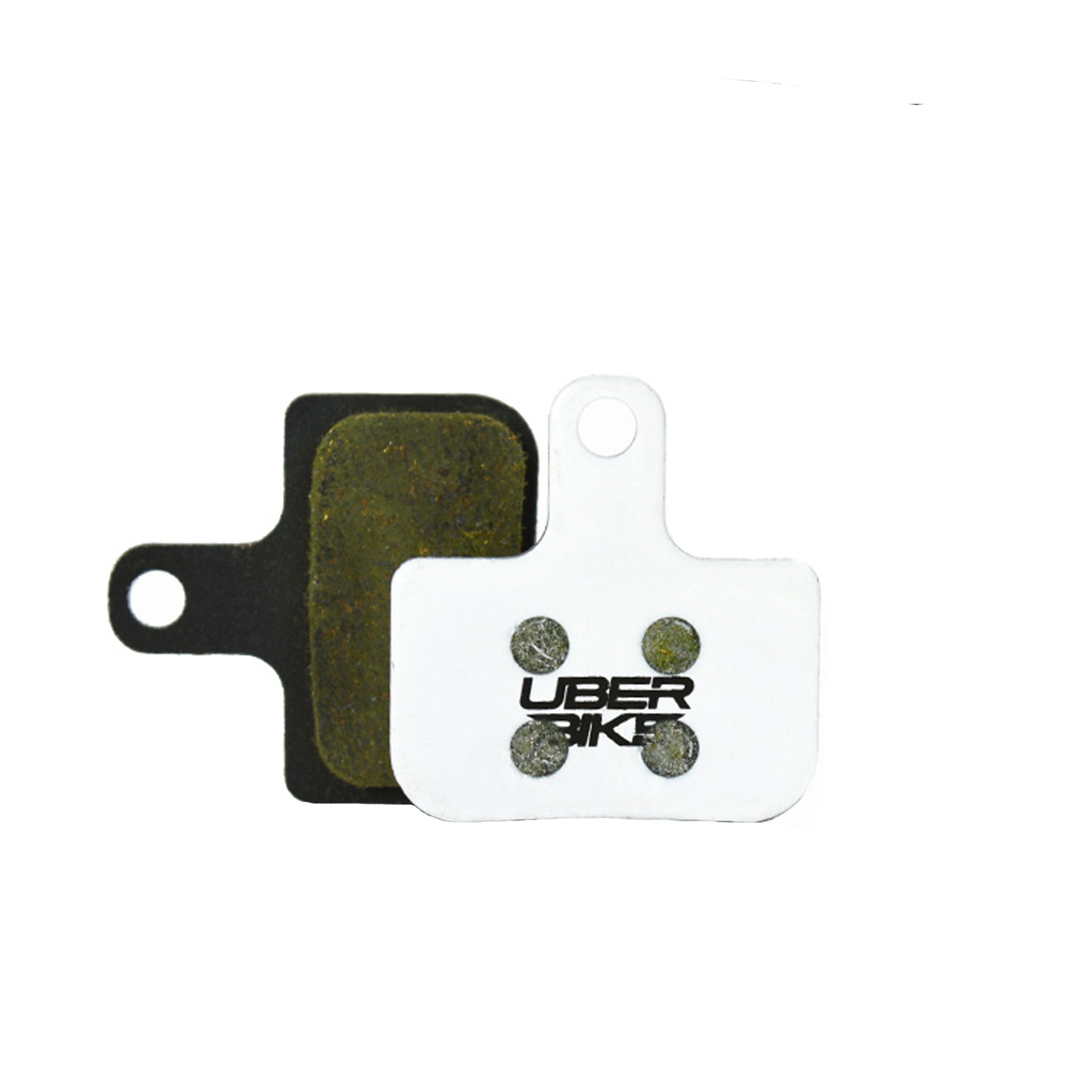 SRAM Level Stealth race matrix brake pads with Uberbike branding on a white background