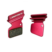 red finned SRAM Red 22 B1 HRD brake pads on a white background