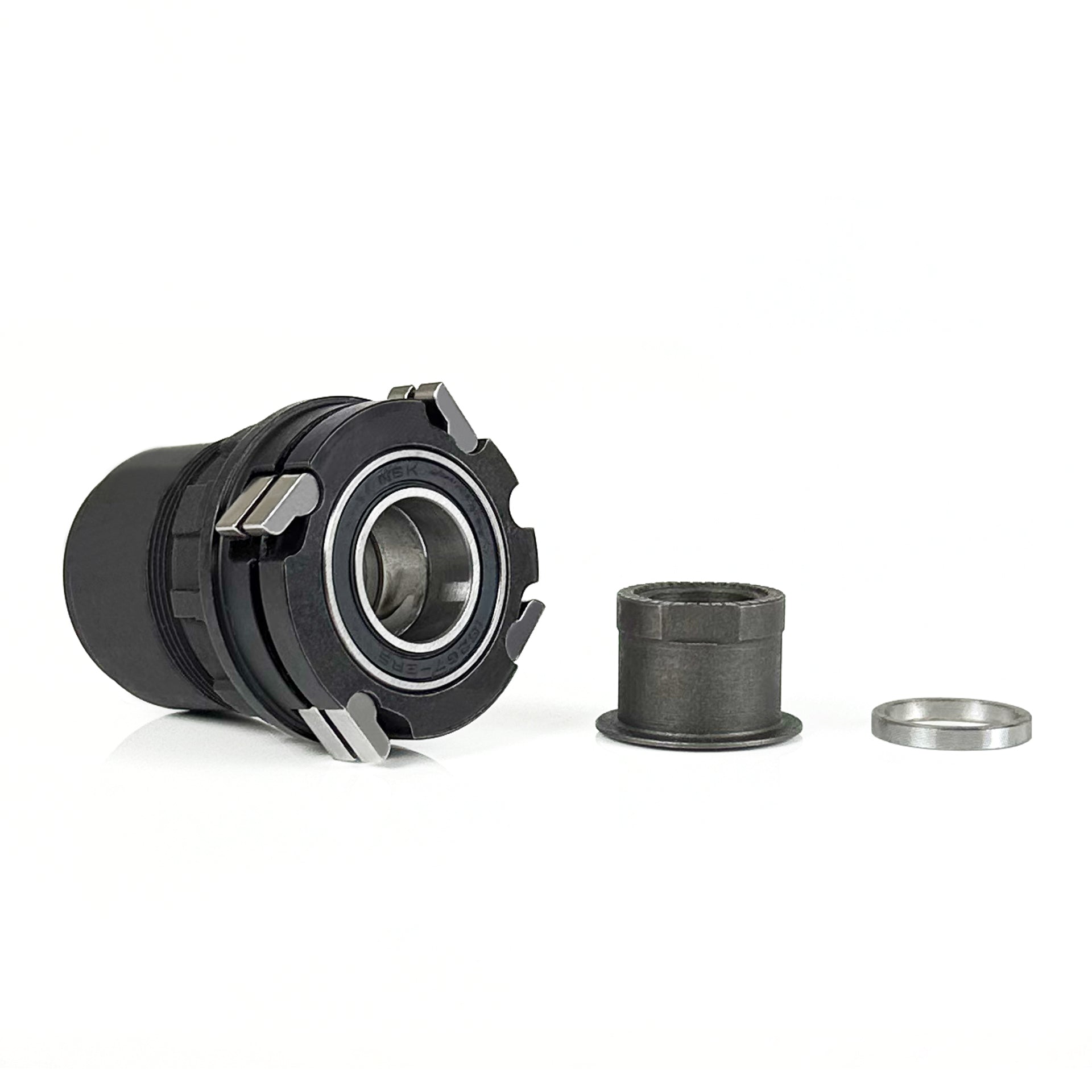 4 pawl SRAM XD electric bicycle freehub on a white background